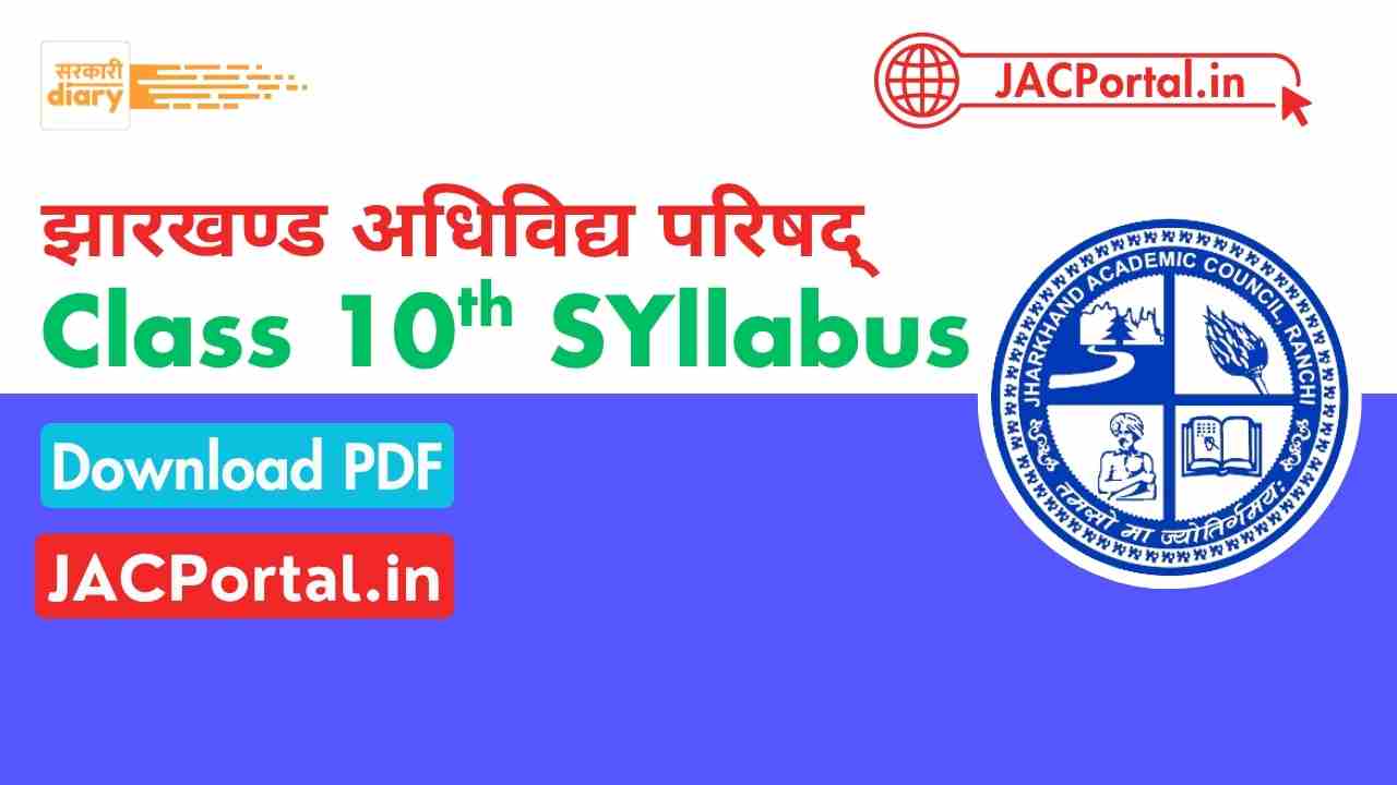 JAC Class 10 Syllabus 2026