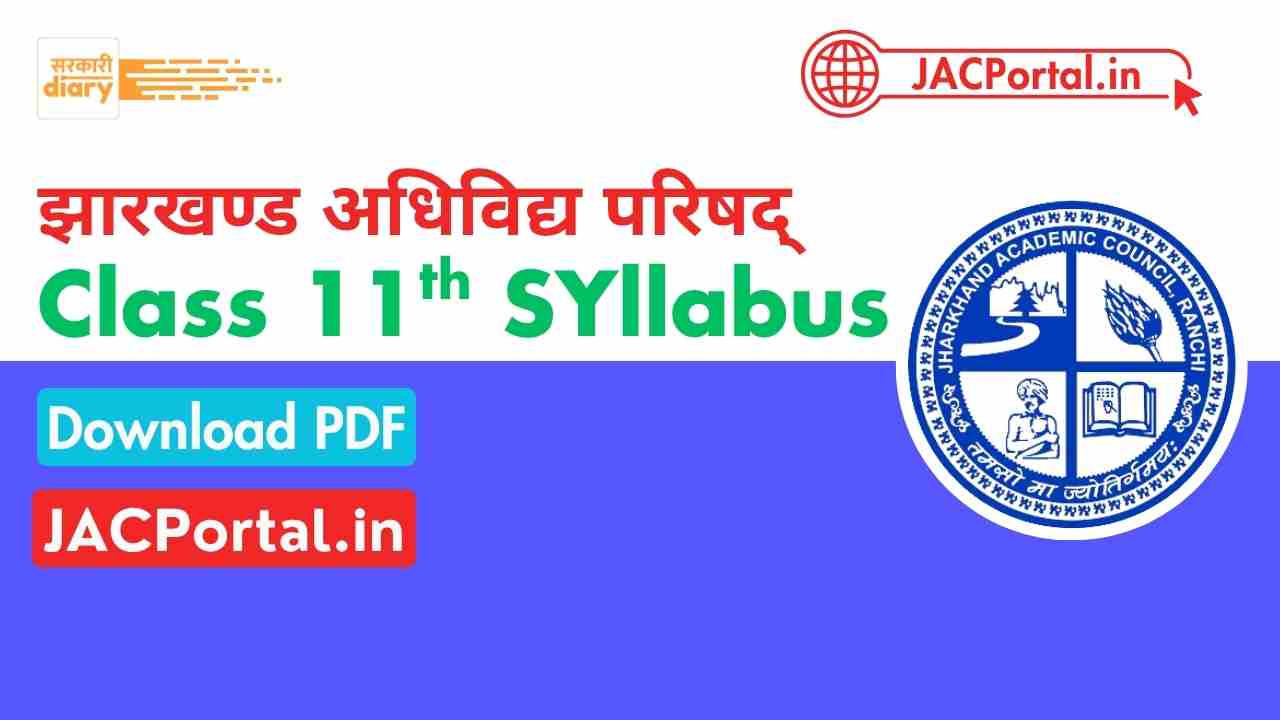 JAC Class 11 Syllabus 2026 – Science, Arts & Commerce