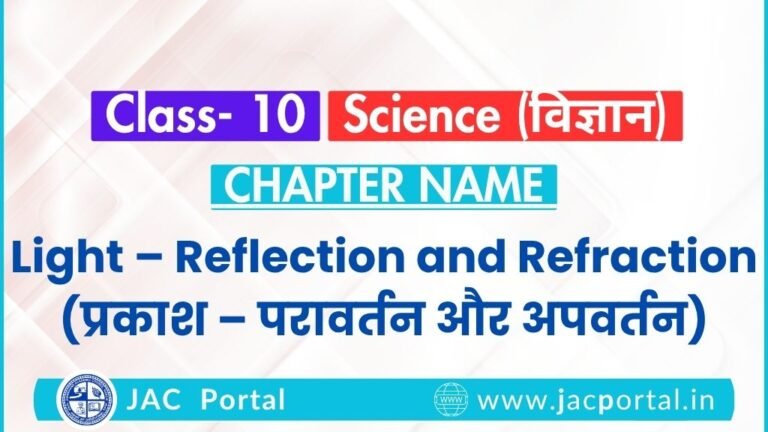 Light – Reflection and Refraction Class 10 Science Notes PDF (Revision ...